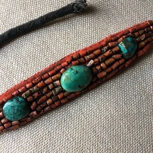 Tribal beaded choker- vintage